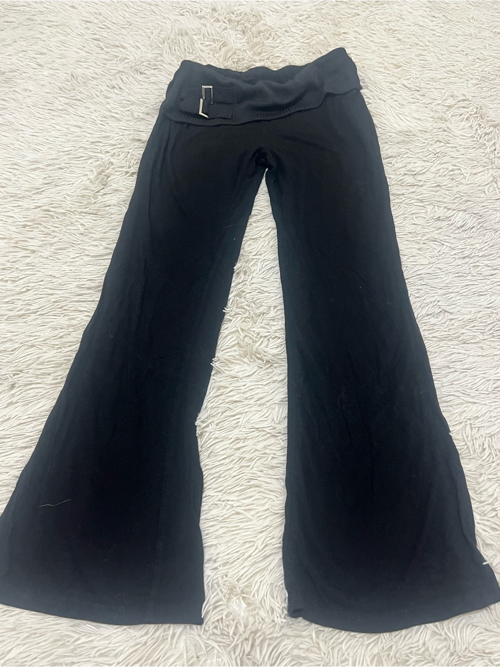 Women's Black Flared Lounge Pants